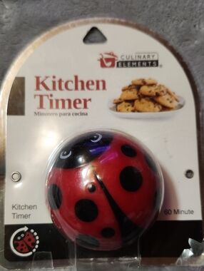 Red Ladybug 60-Minute Kitchen Timer